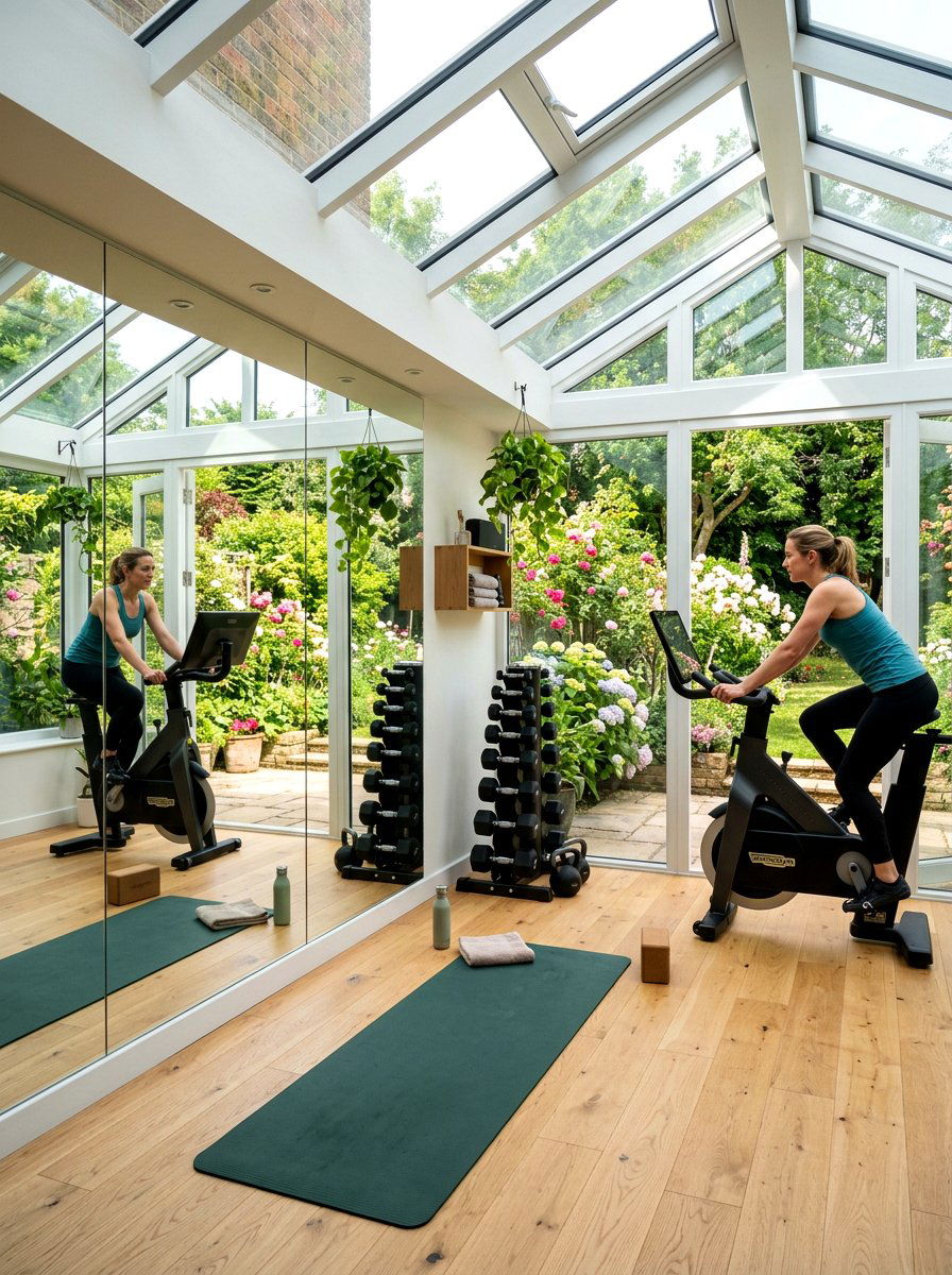 Conservatory gym - 30 conservatory ideas