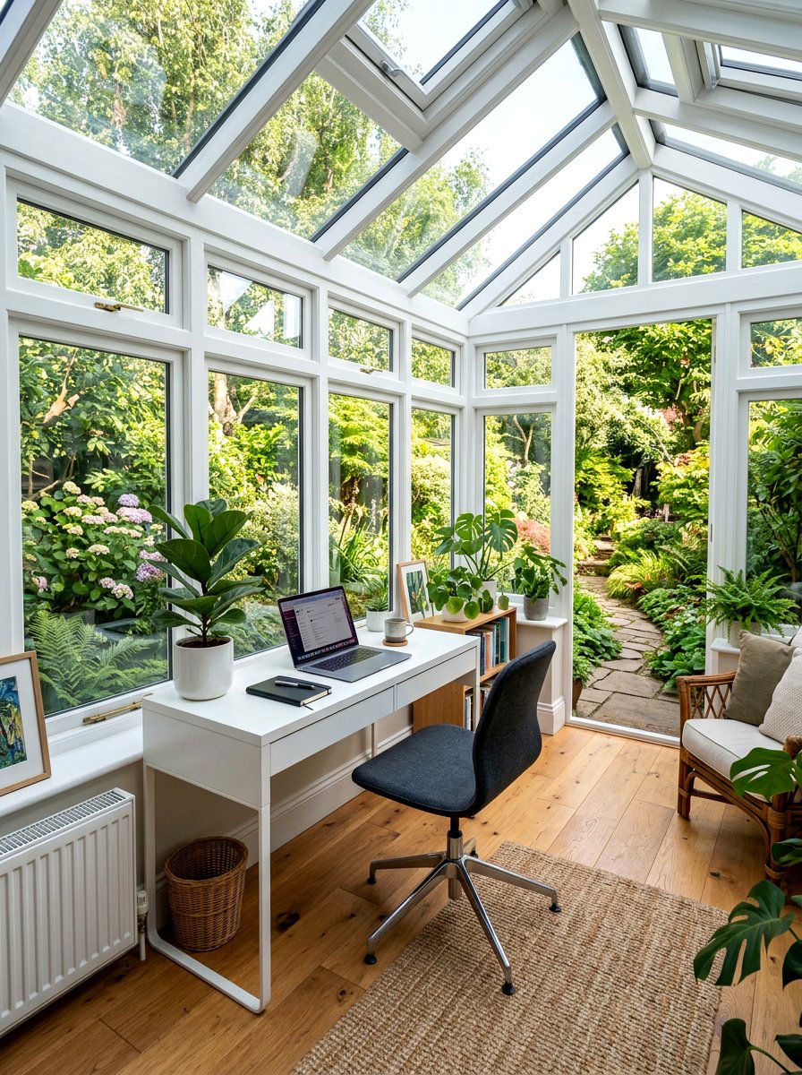Conservatory home office - 30 conservatory decor ideas
