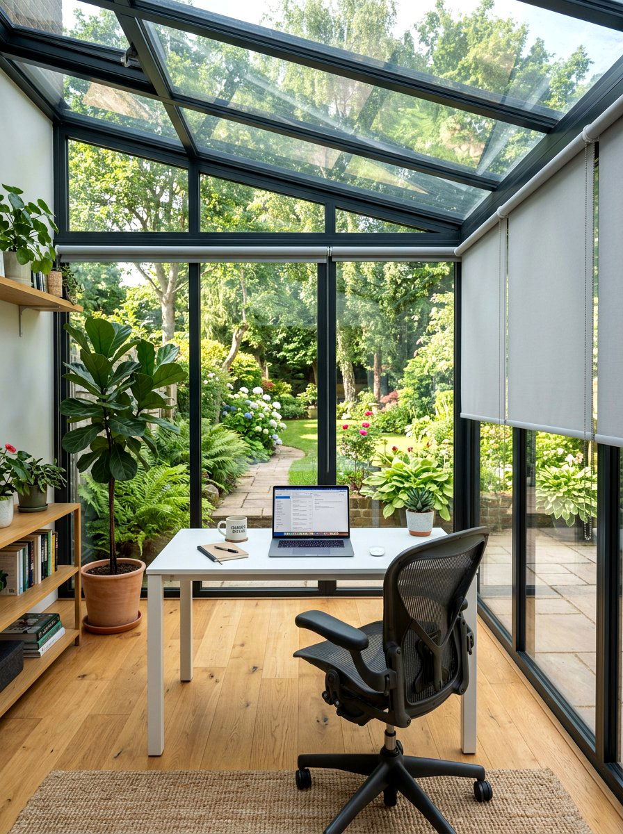 Conservatory home office - 30 conservatory ideas