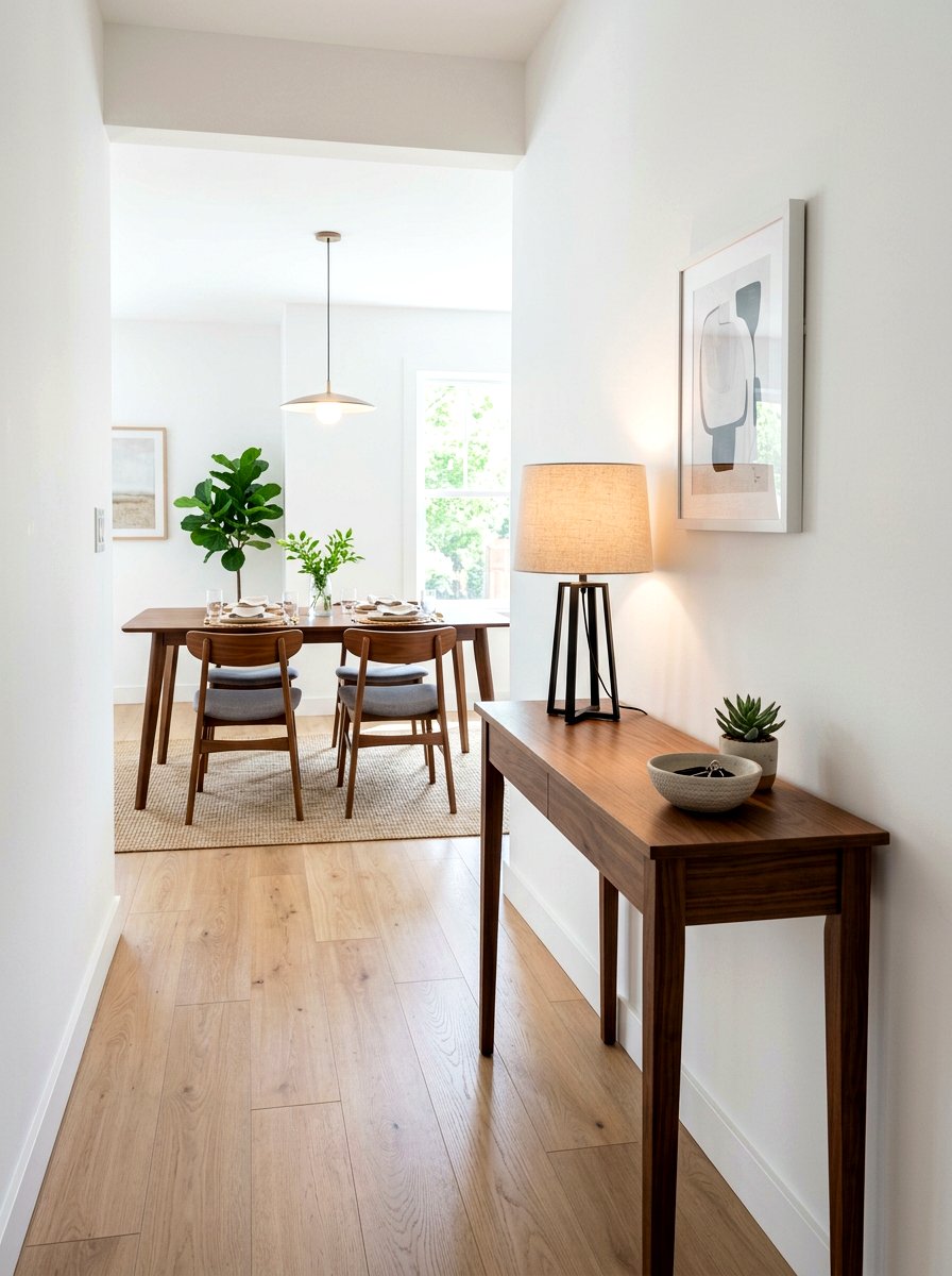 Console To Dining Table - 30 multipurpose furniture ideas