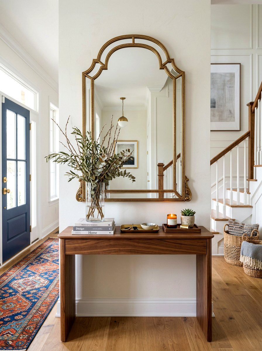 Console table mirror - 30 entry mirror ideas