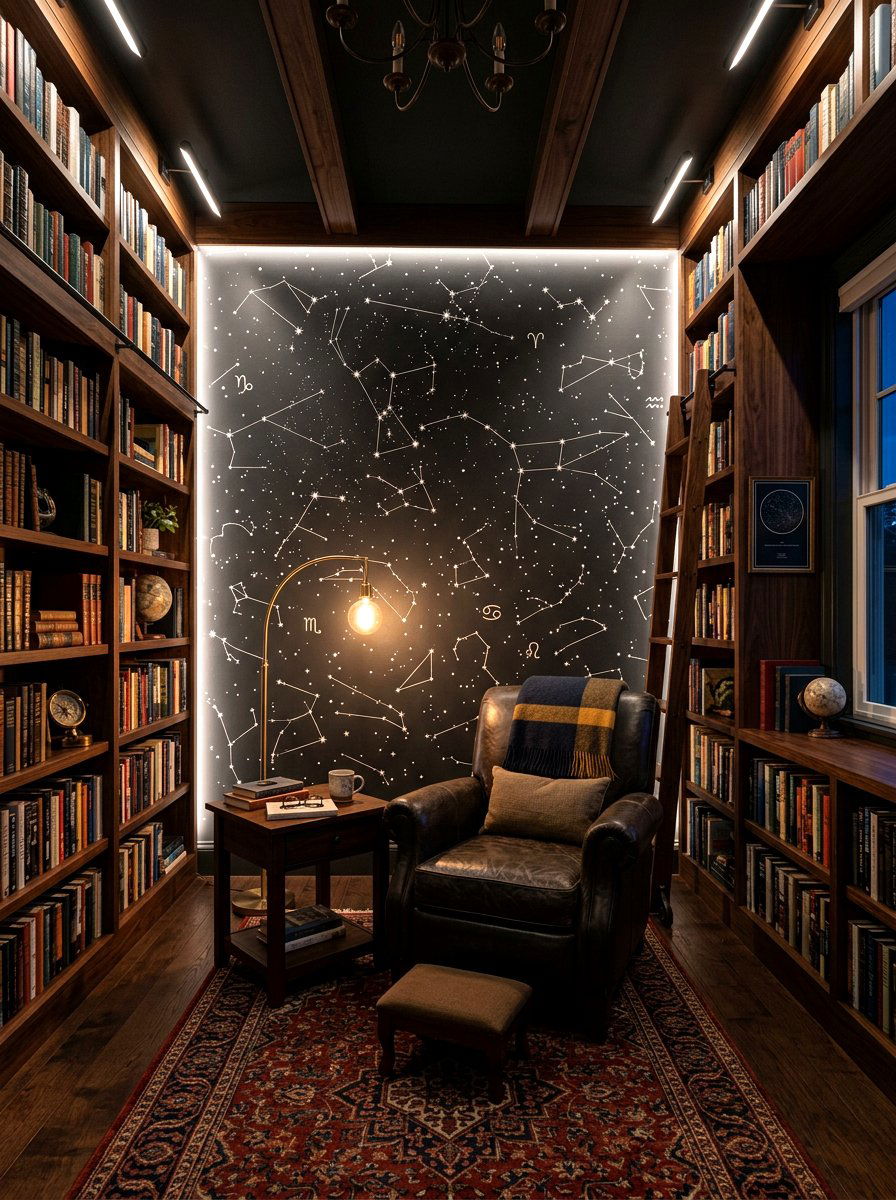 Constellation Wall Mural - 30 small room mural ideas