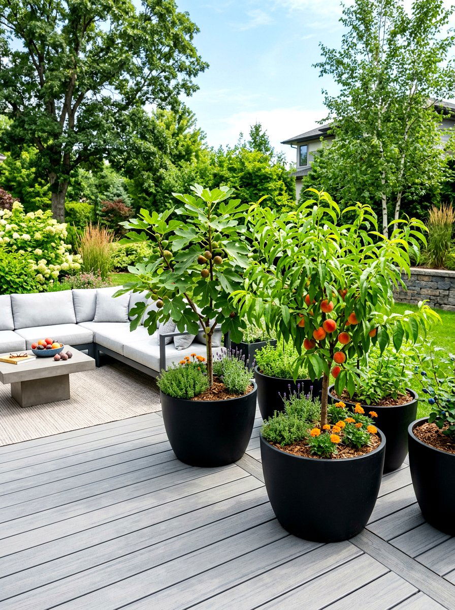 Container Fruit Garden - 30 backyard orchard ideas