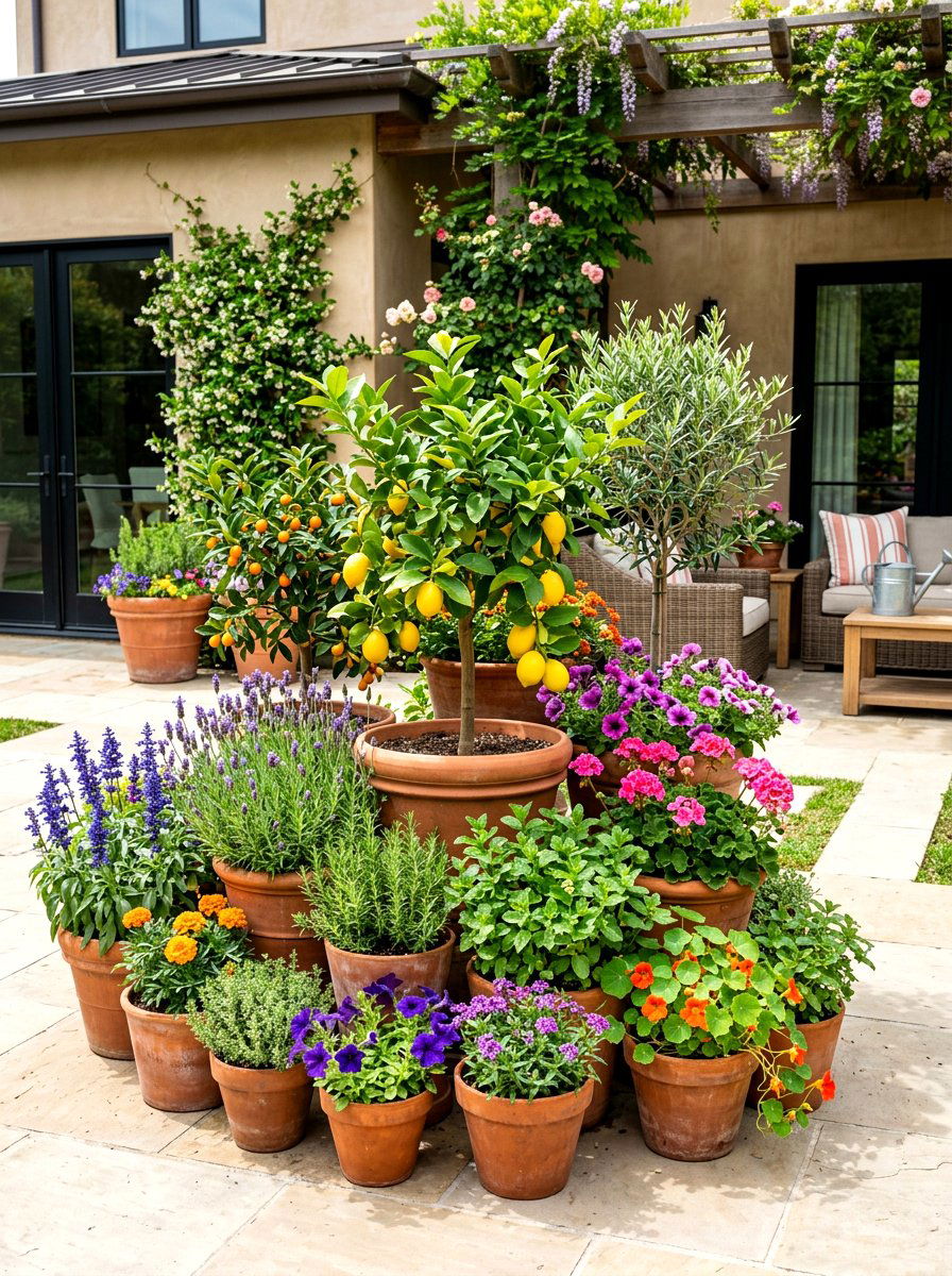 Container Garden - 30 healing garden ideas