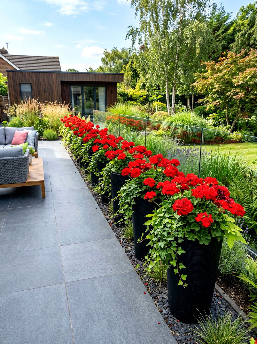 Container Garden Border Edging - 30 summer annual border ideas
