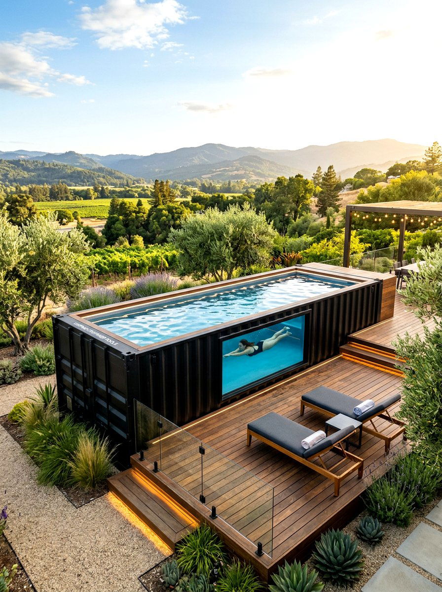 Container Swimming Pool - 30 pool ideas