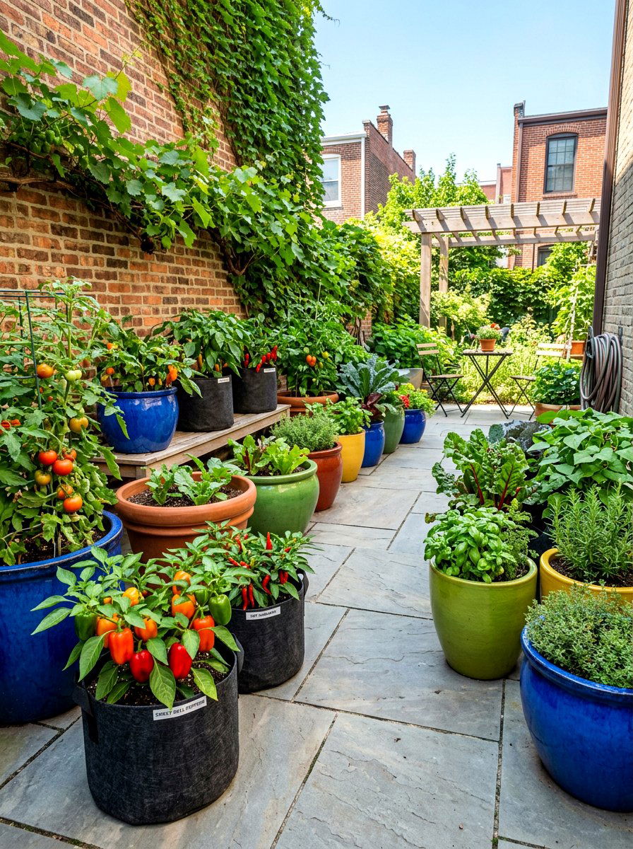 Container Vegetable Garden - 30 vegetable garden ideas
