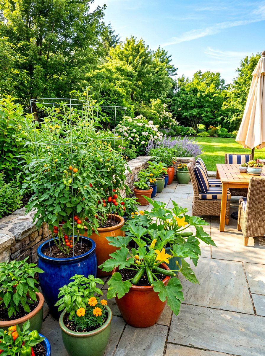 Container Vegetable Garden - 30 year round vegetable garden ideas