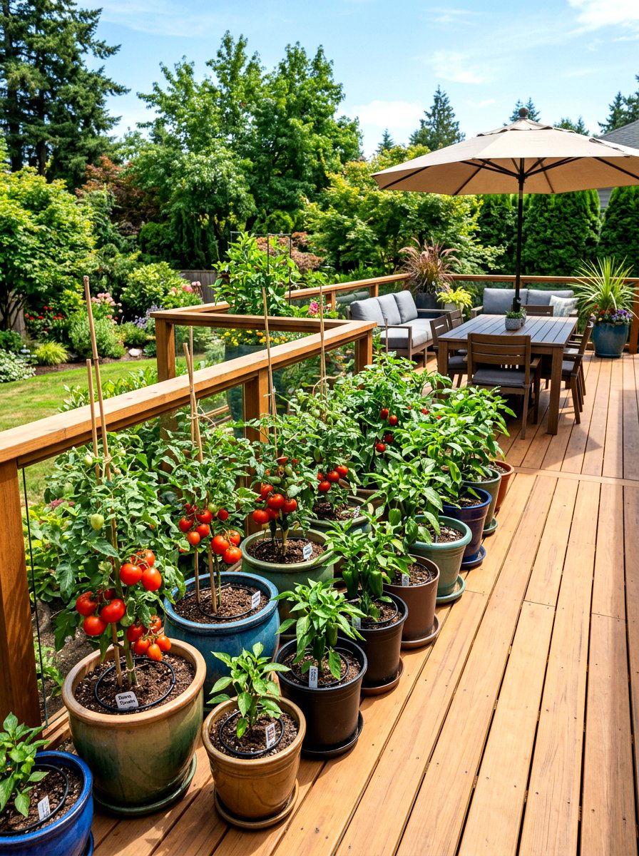 Container Vegetable Garden - 30 organic vegetable garden ideas