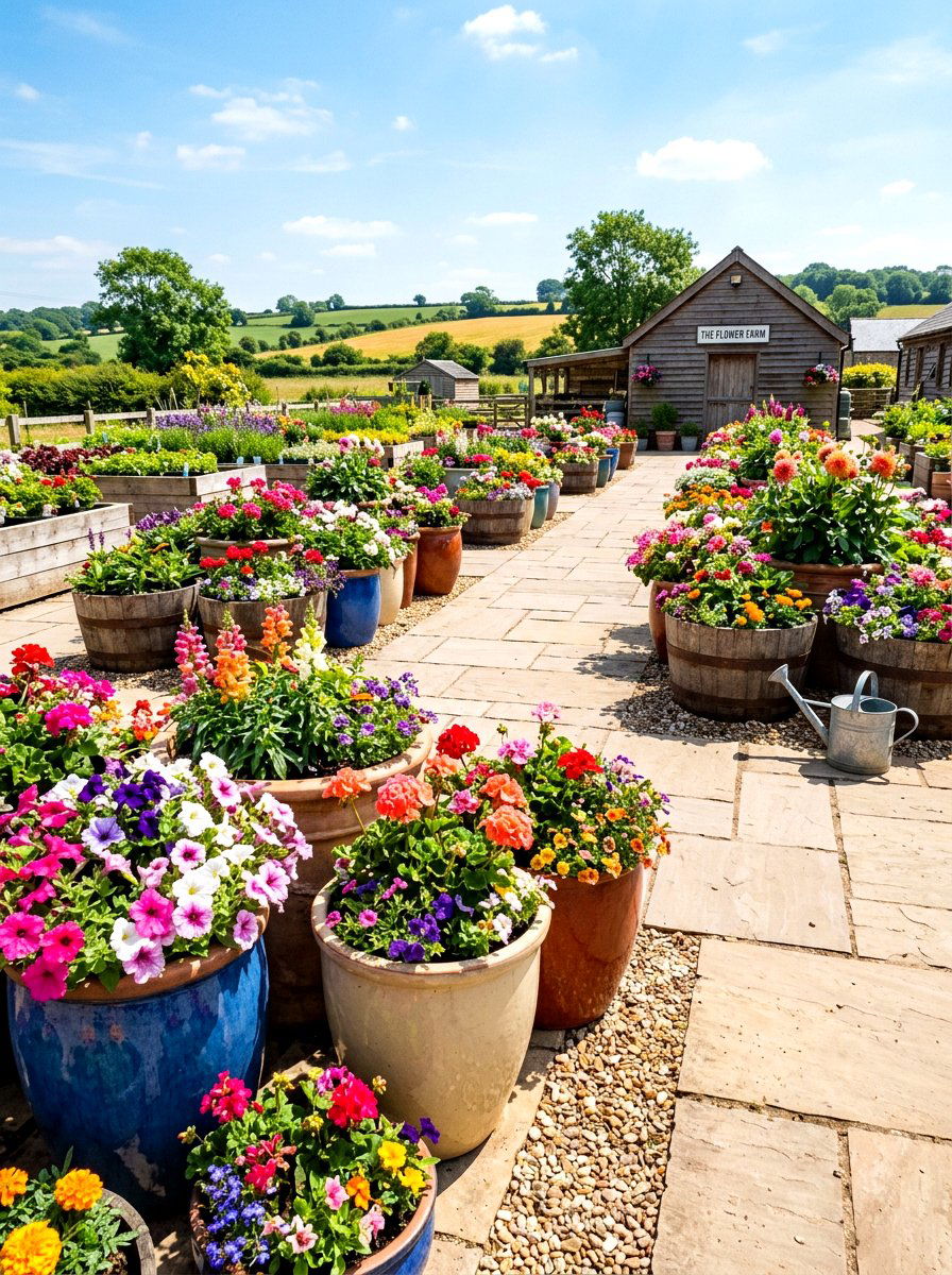 Container flower farm - 30 flower farm backyard ideas
