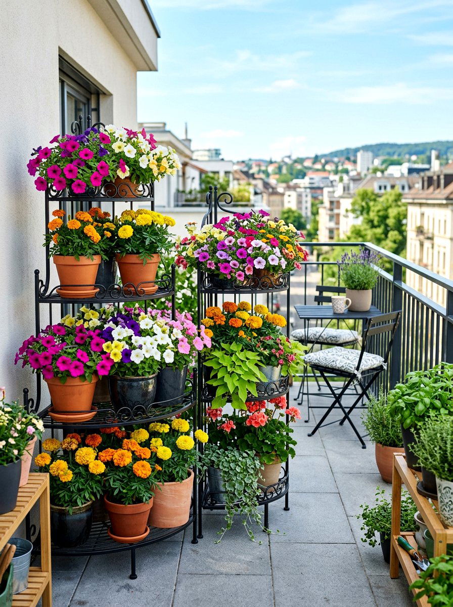 Container garden patio - 30 pollinator backyard garden ideas