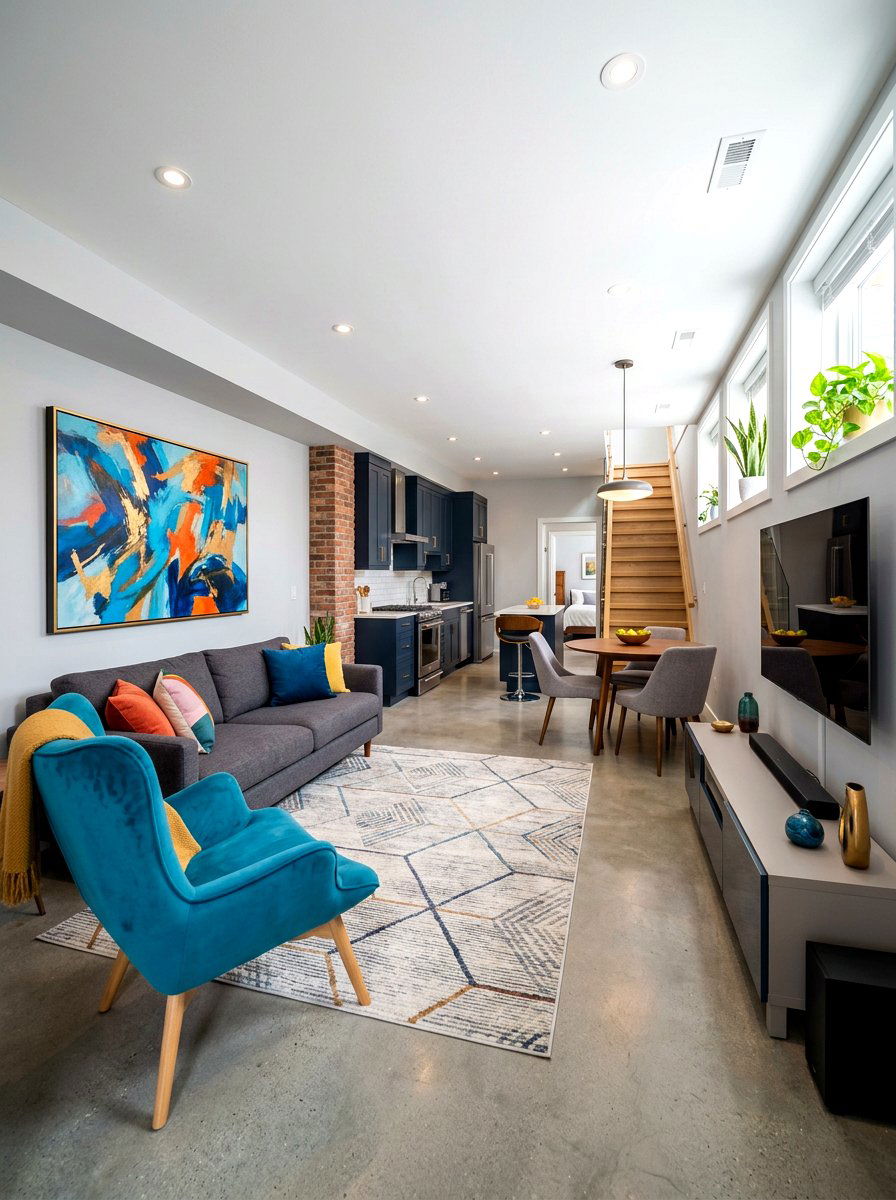 Contemporary Basement Suite - 30 basement bedroom ideas