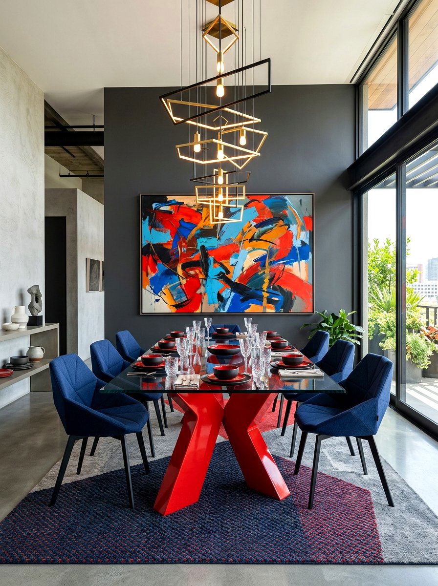 Contemporary Bold Dining Room - 30 editorial dining room ideas