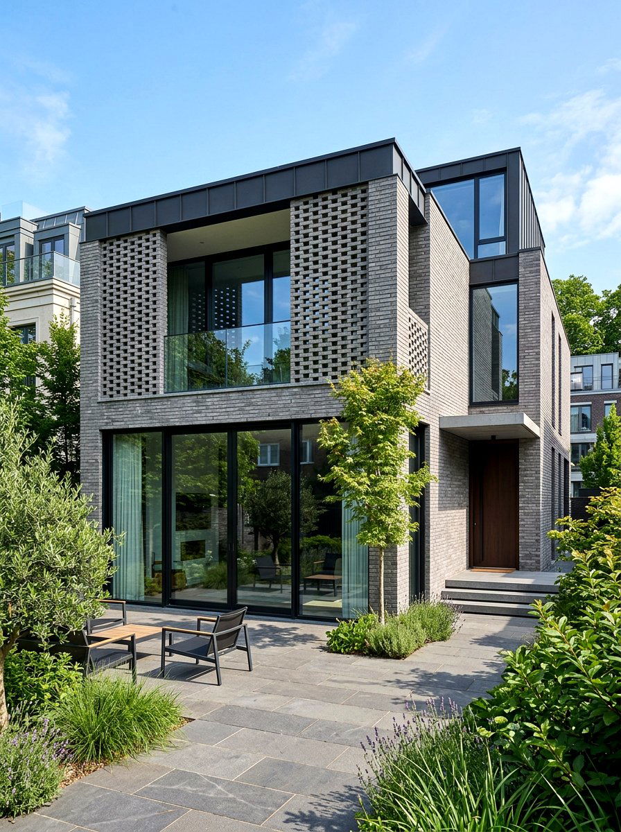Contemporary Brick Villa - 30 villa exterior ideas