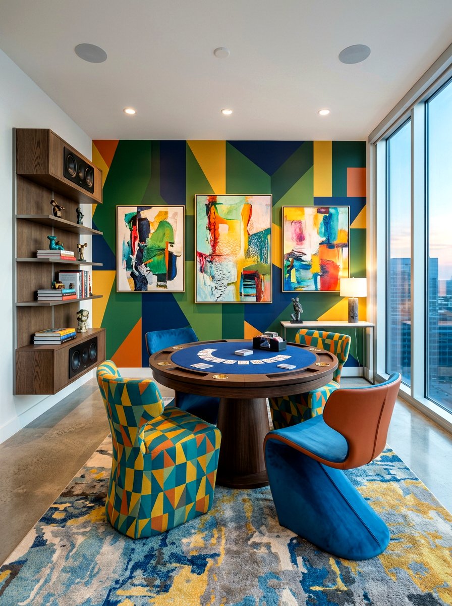 Contemporary Card Area - 30 poker room ideas