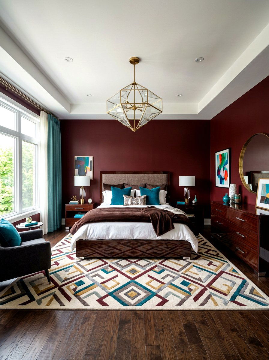 Contemporary Chocolate Cherry Bedroom - 30 chocolate cherry bedroom ideas