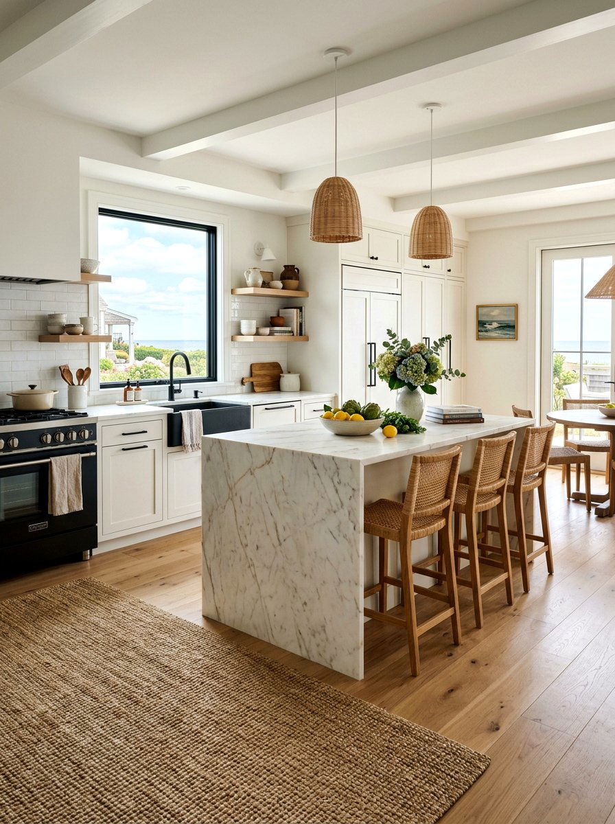 Contemporary Coastal Grandmother Kitchen - 30 coastal grandmother kitchen ideas