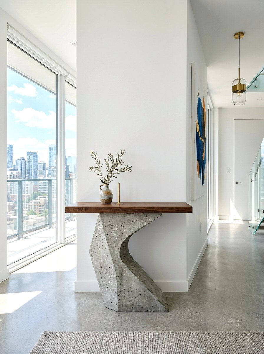 Contemporary Console Table - 30 narrow console table ideas
