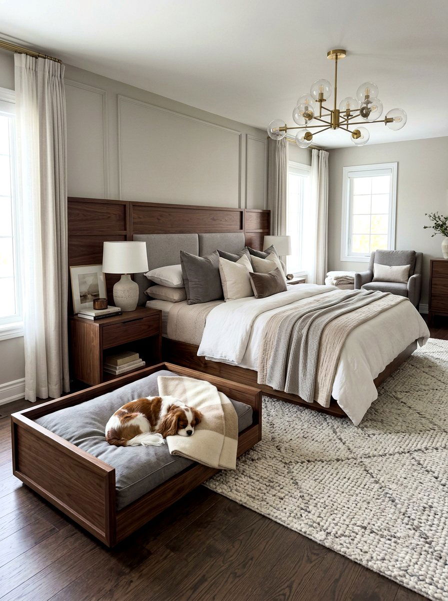 Contemporary Dog Bed For Master Bedroom - 30 dog lounge room ideas