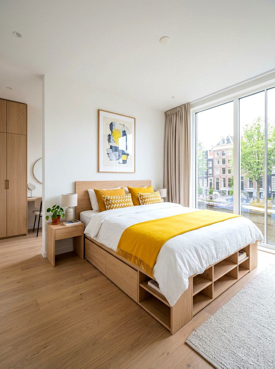 Contemporary Dutch Bedroom - 30 European bed styling ideas