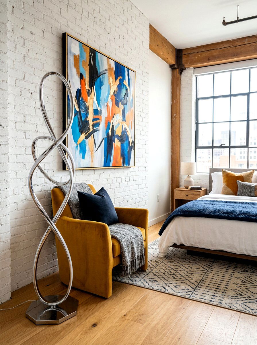 Contemporary Floor Lamp - 30 floor lamp bedroom corner ideas