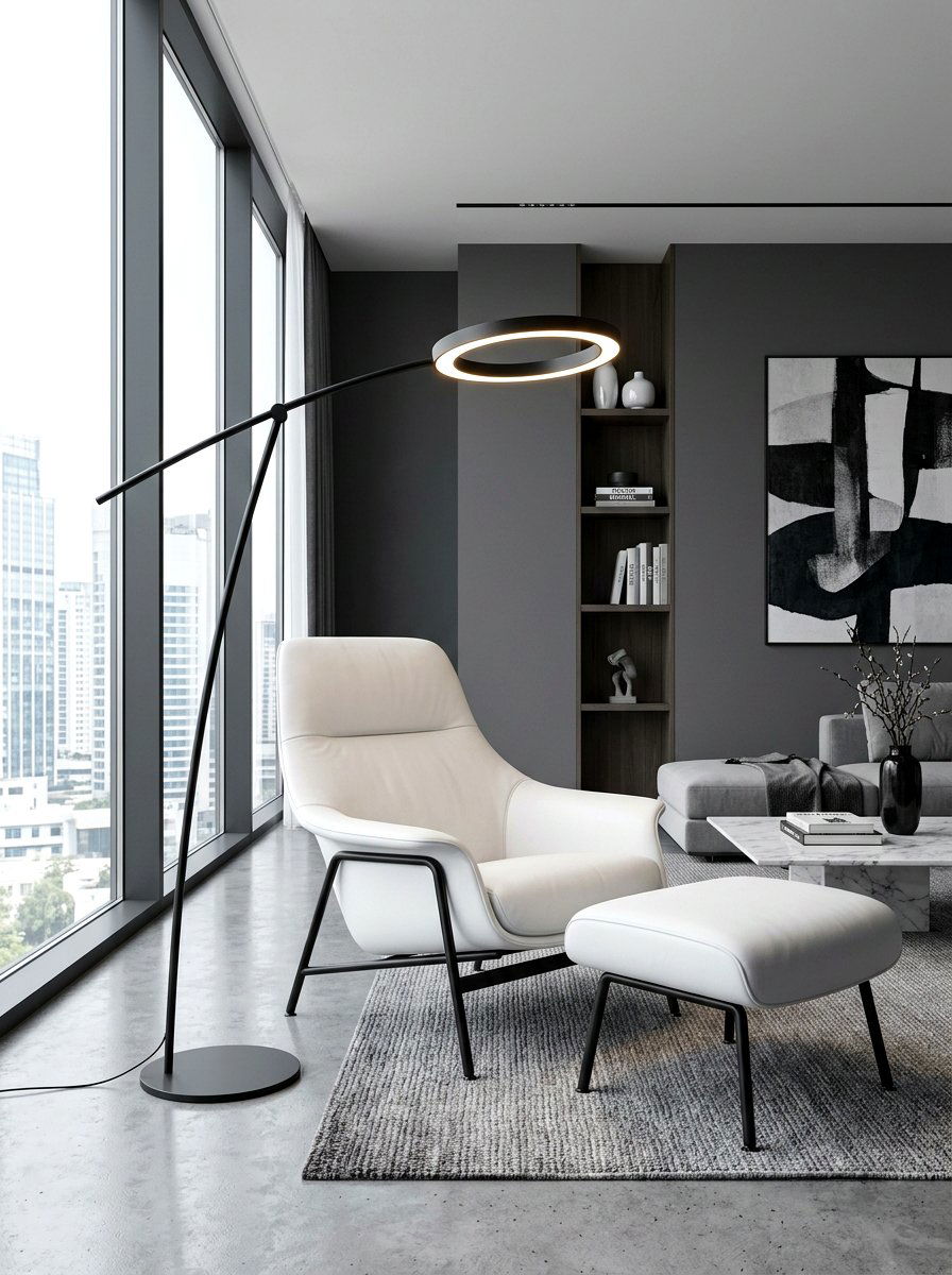 Contemporary Floor Reading Lamp - 30 reading lamp ideas