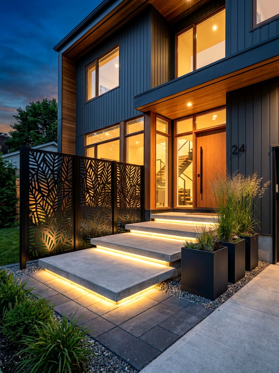 Contemporary Front Entry - 30 front yard ideas