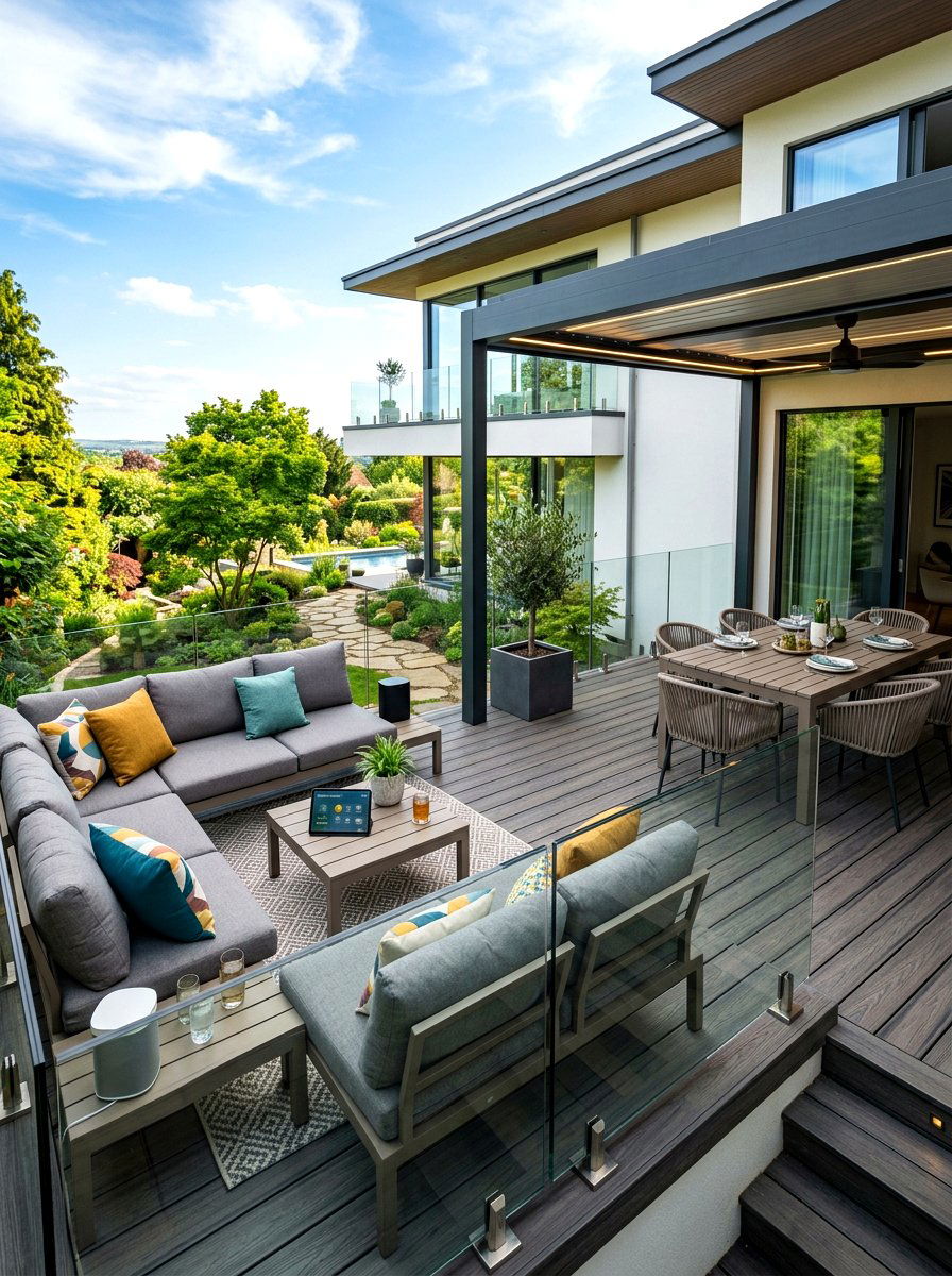 Contemporary Garden Lounge - 30 cabana lounge ideas