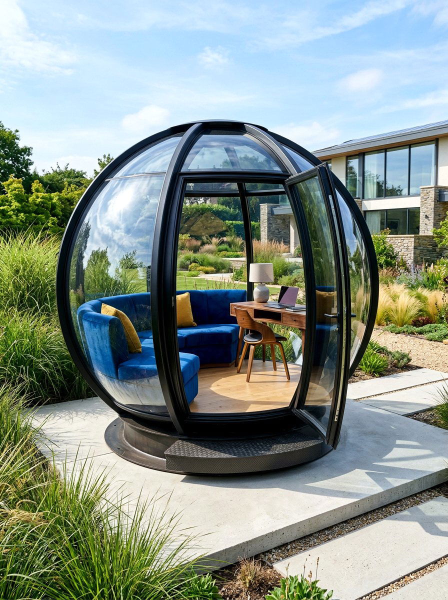 Contemporary Garden Pod - 30 garden lounge ideas