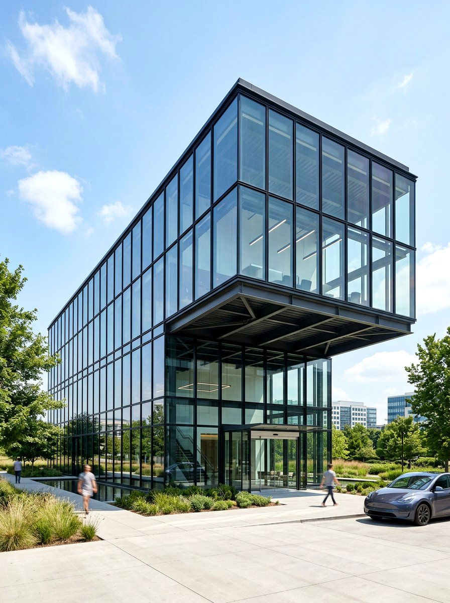 Contemporary Glass And Steel Facade - 30 front facade makeover ideas aesthetic