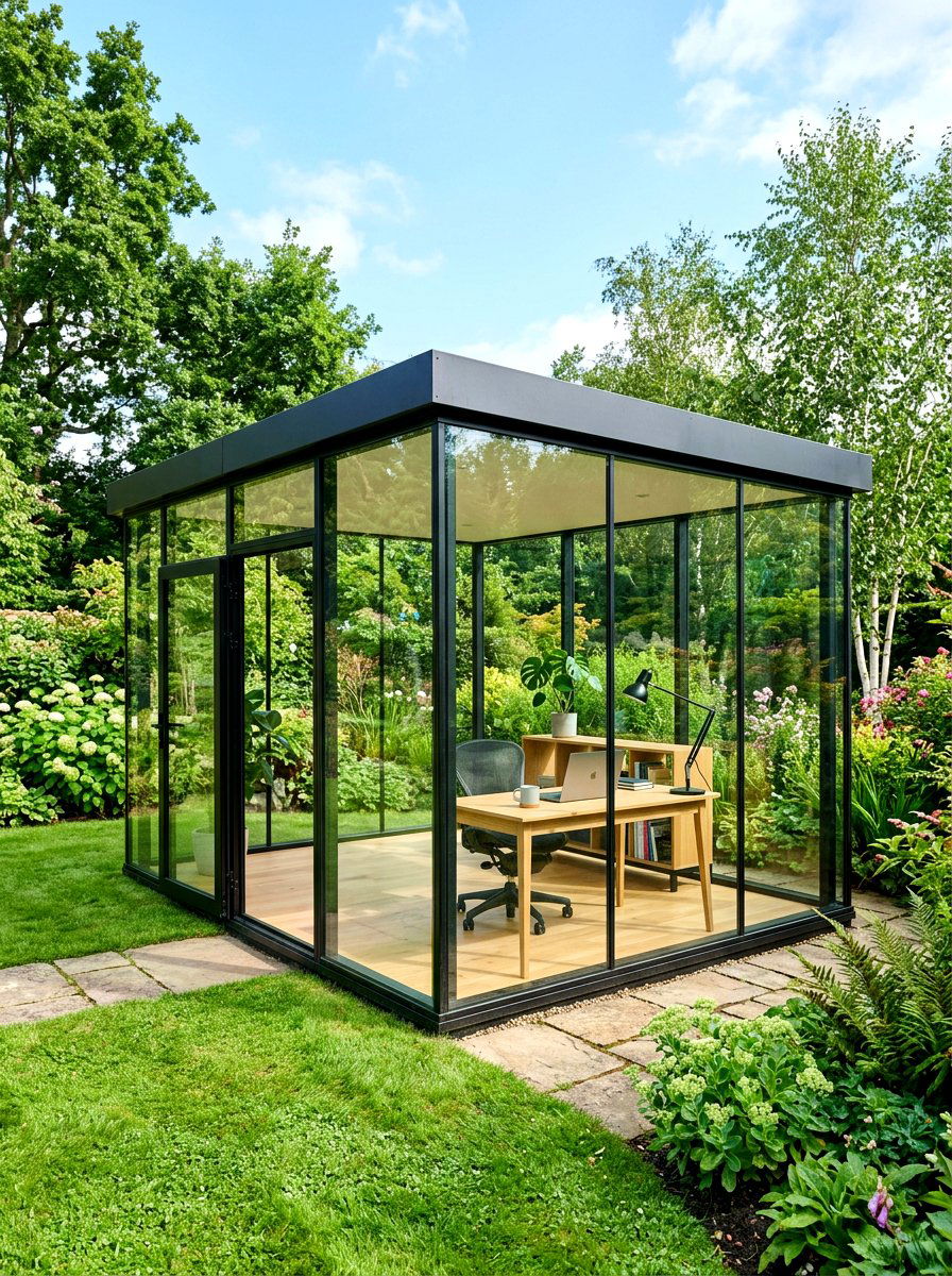 Contemporary Glass Gazebo - 30 outdoor gazebo ideas