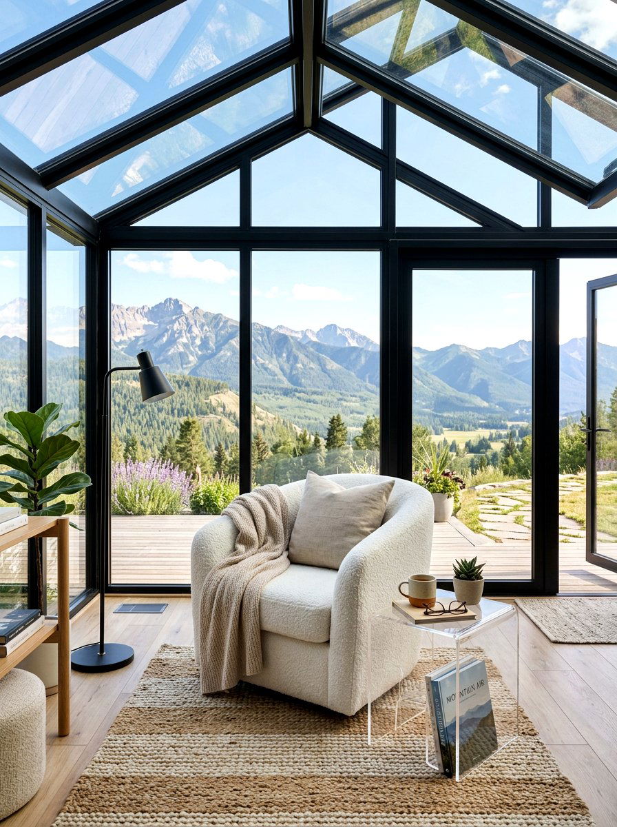 Contemporary Glass Sunroom - 30 reading den ideas