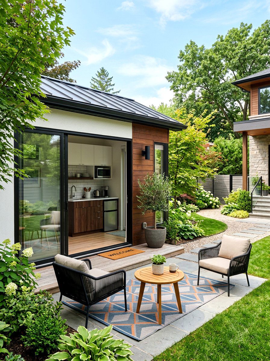 Contemporary Guest Studio - 30 backyard studio shed ideas
