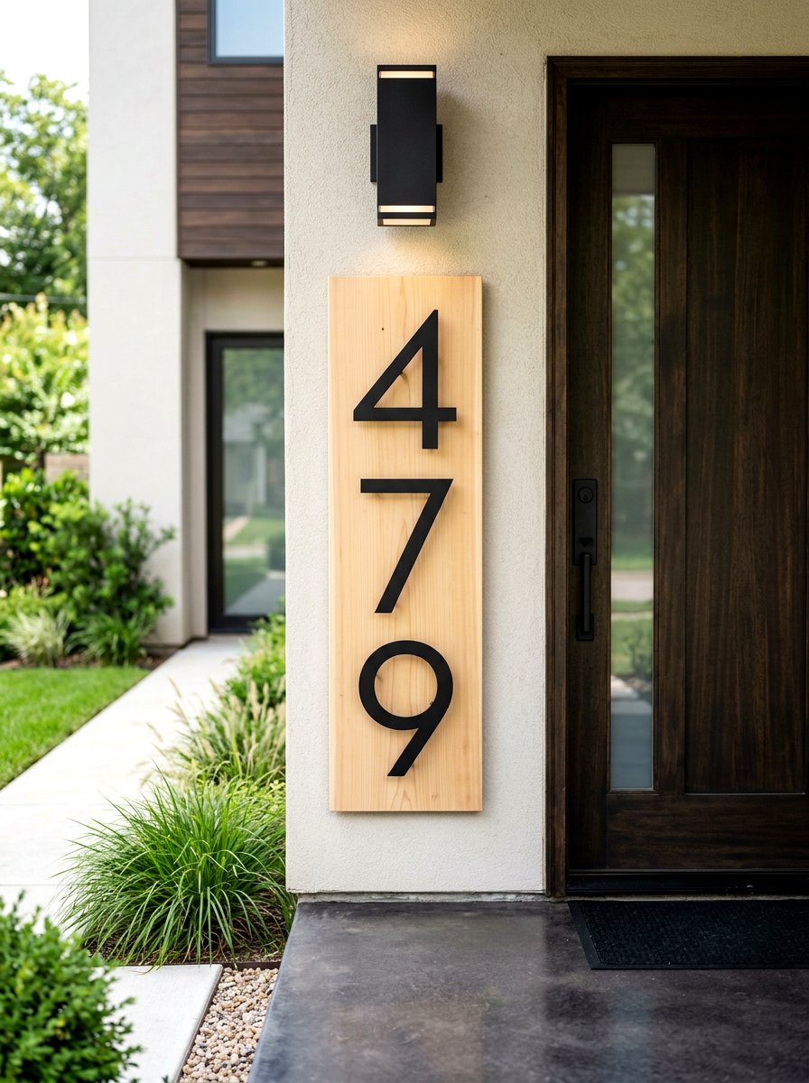 Contemporary House Numbers - 30 tiny front porch ideas