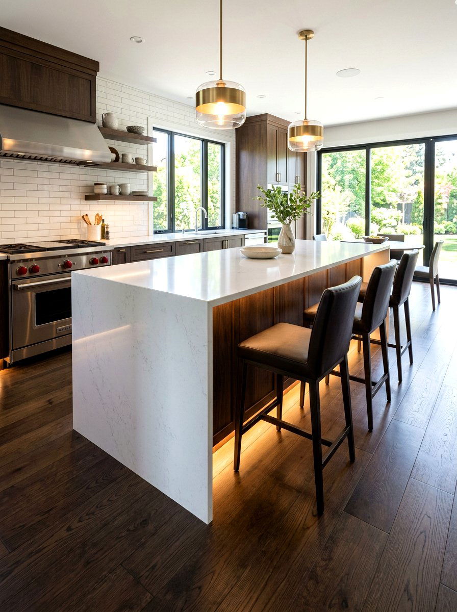Contemporary Kitchen Island Bar - 30 kitchen dining area ideas