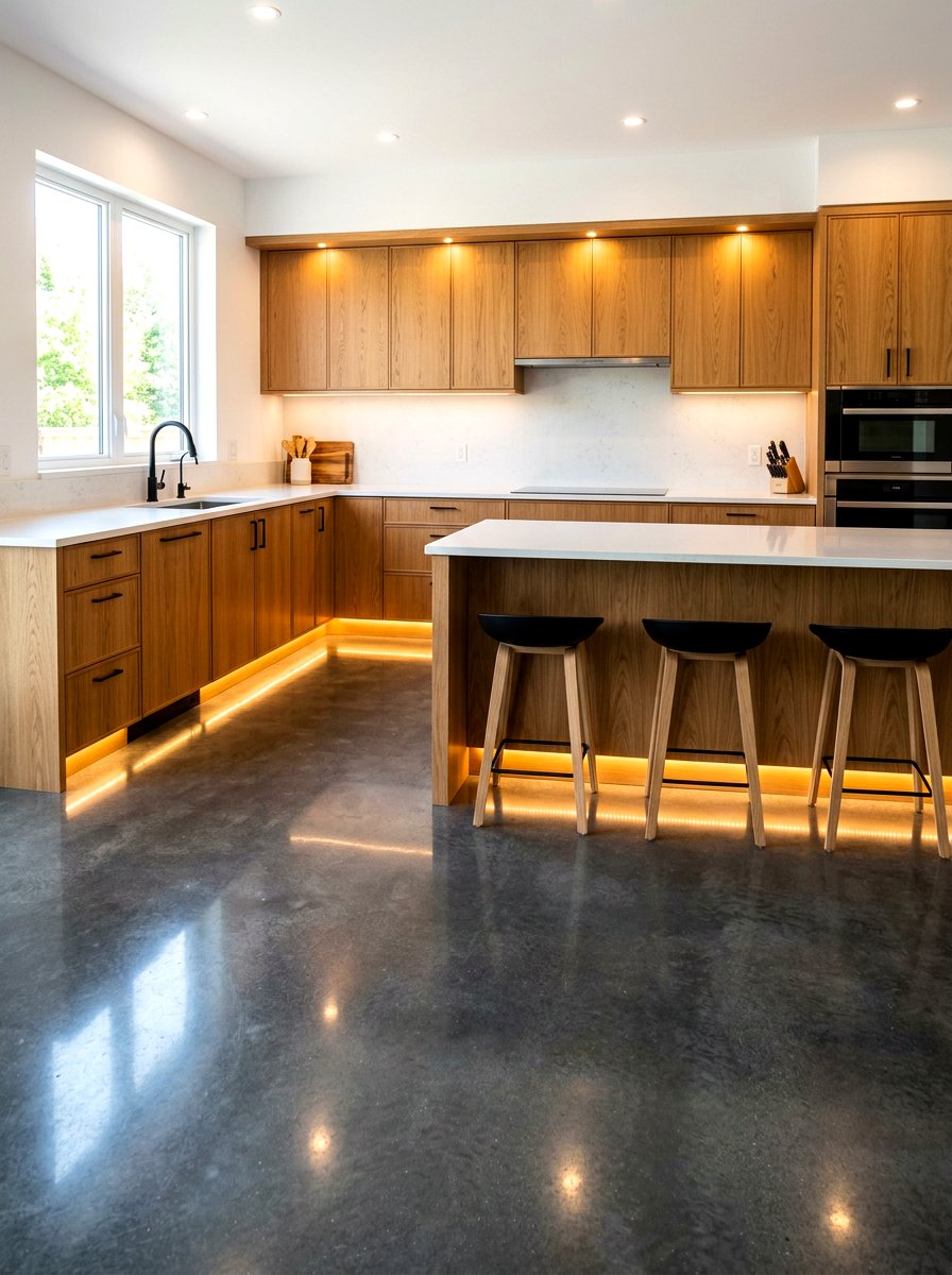 Contemporary Kitchen Kick Lighting - 30 toe kick lighting ideas
