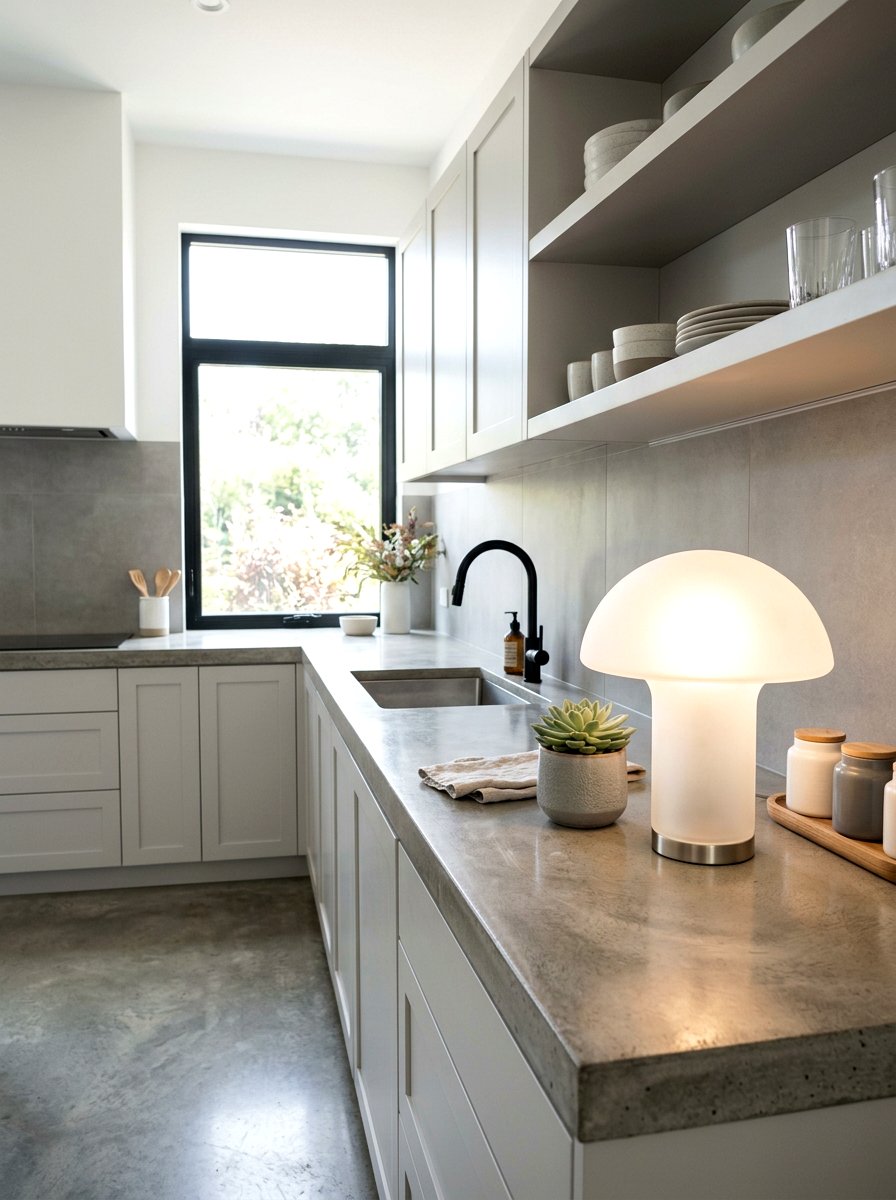 Contemporary Kitchen Mushroom Lamp - 30 mini lamp on kitchen counter ideas