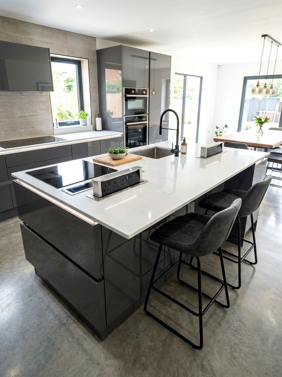 Contemporary Kitchen Peninsula - 30 kitchen peninsula ideas