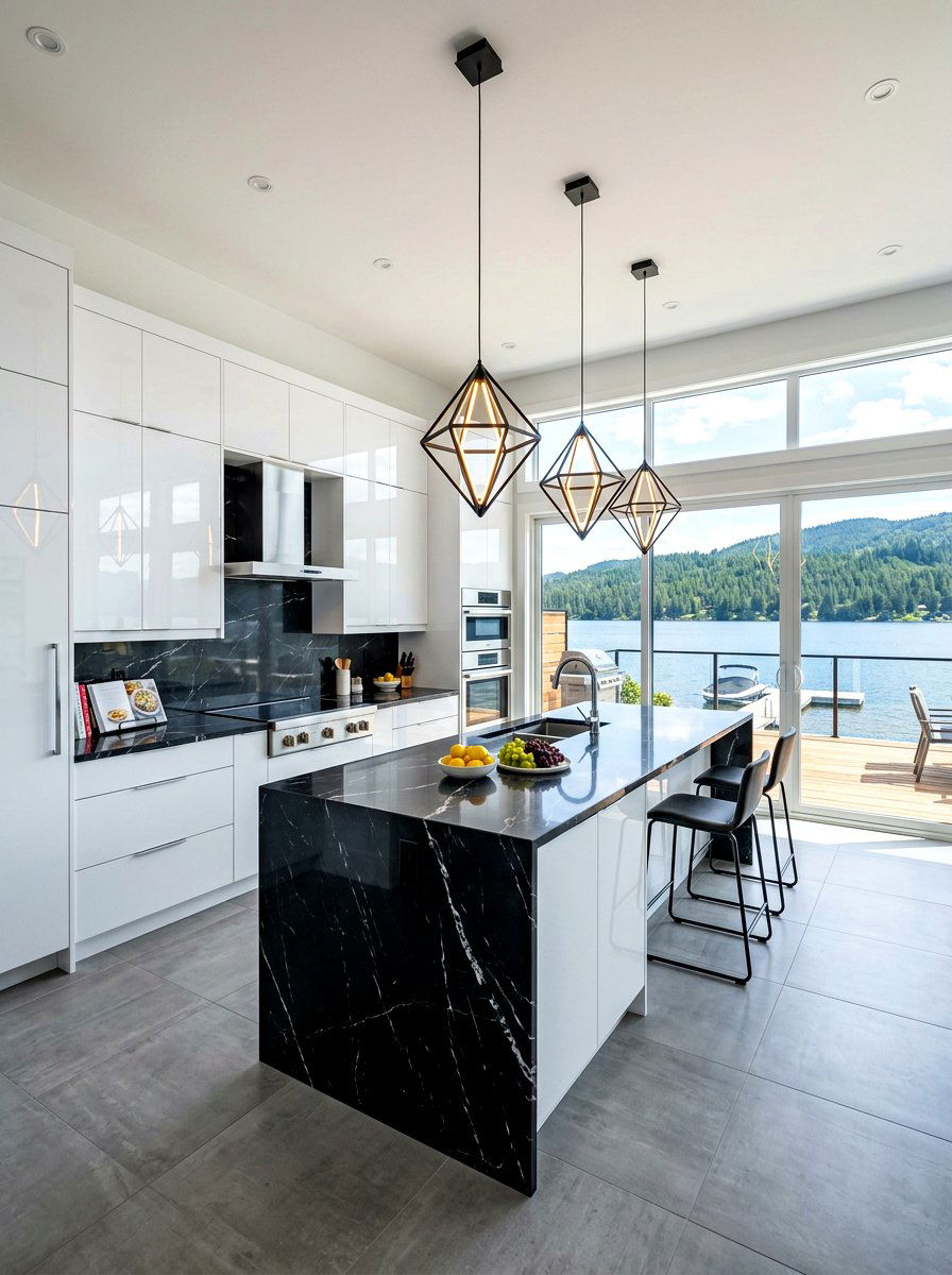 Contemporary Lake Kitchen - 30 lake house kitchen ideas