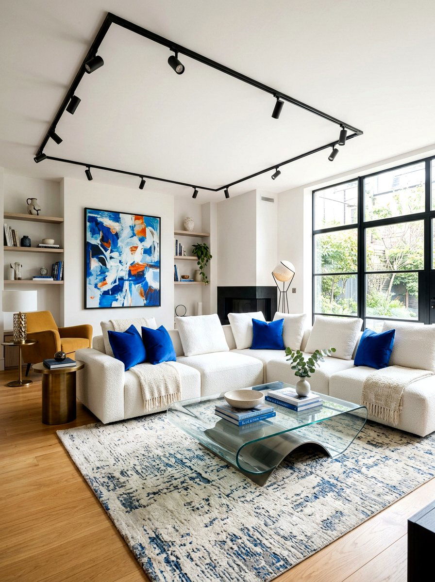 Contemporary Living Room - 30 cloud couch living room ideas