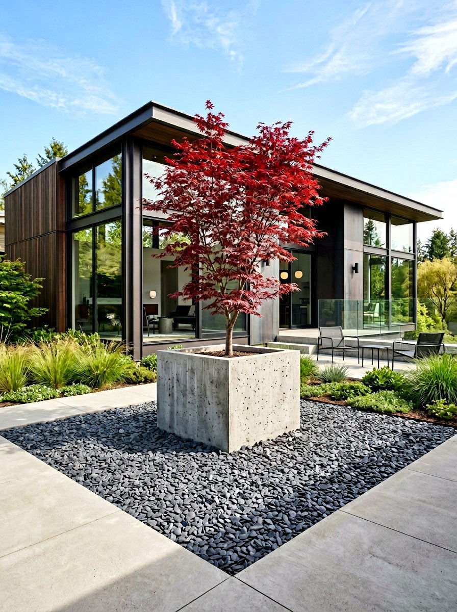 Contemporary Minimalist Garden - 30 front garden ideas