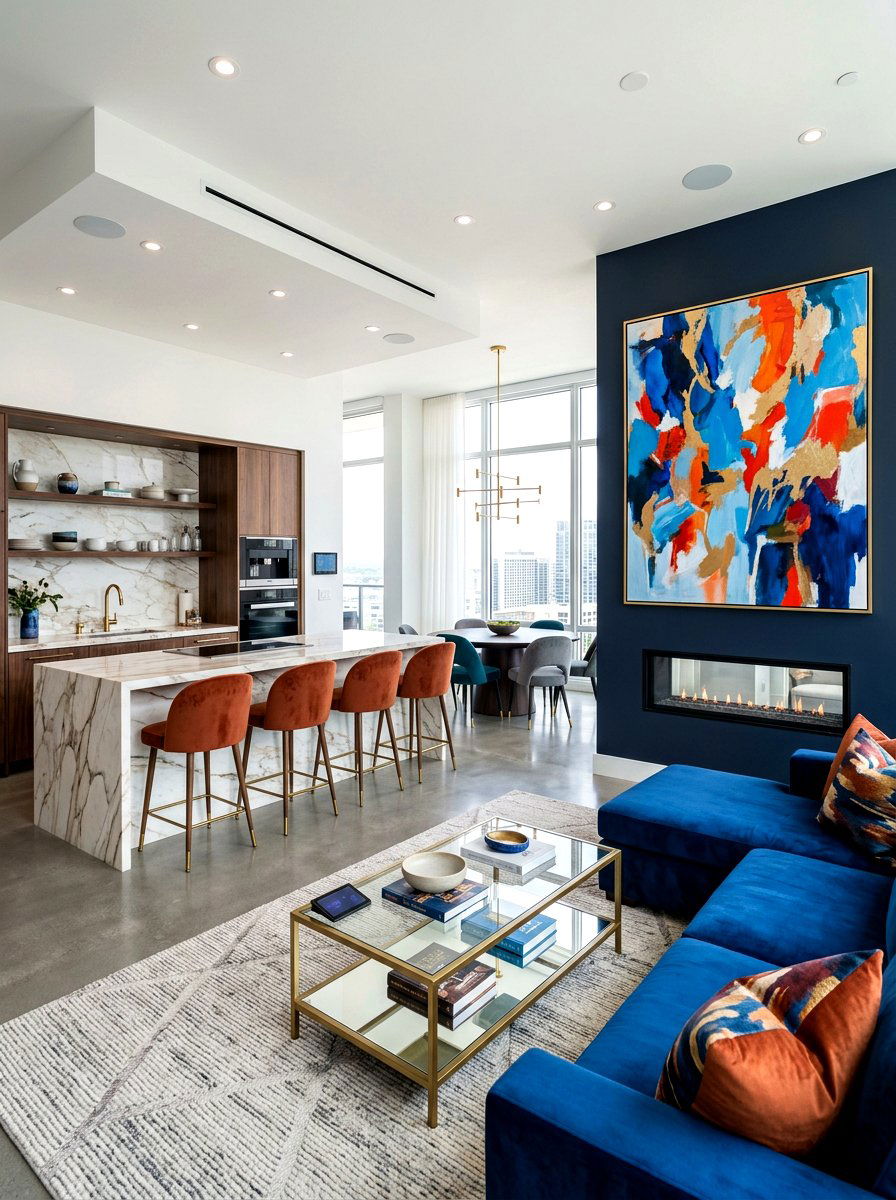 Contemporary Open Concept Living Room - 30 open concept living room ideas