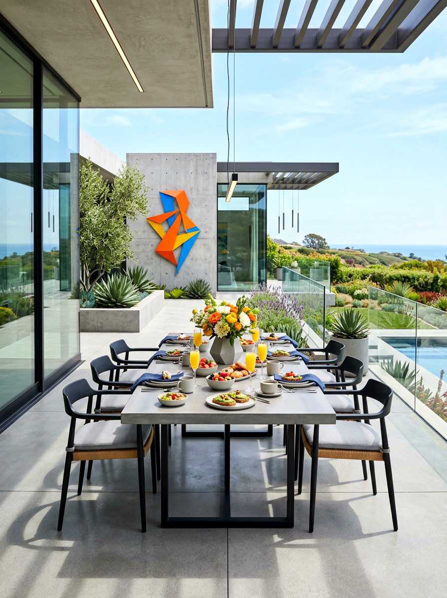 Contemporary Patio Brunch - 30 brunch patio setup ideas