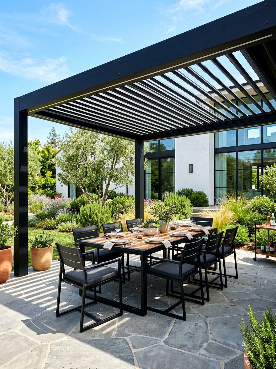 Contemporary Pergola Design - 30 modern landscaping ideas
