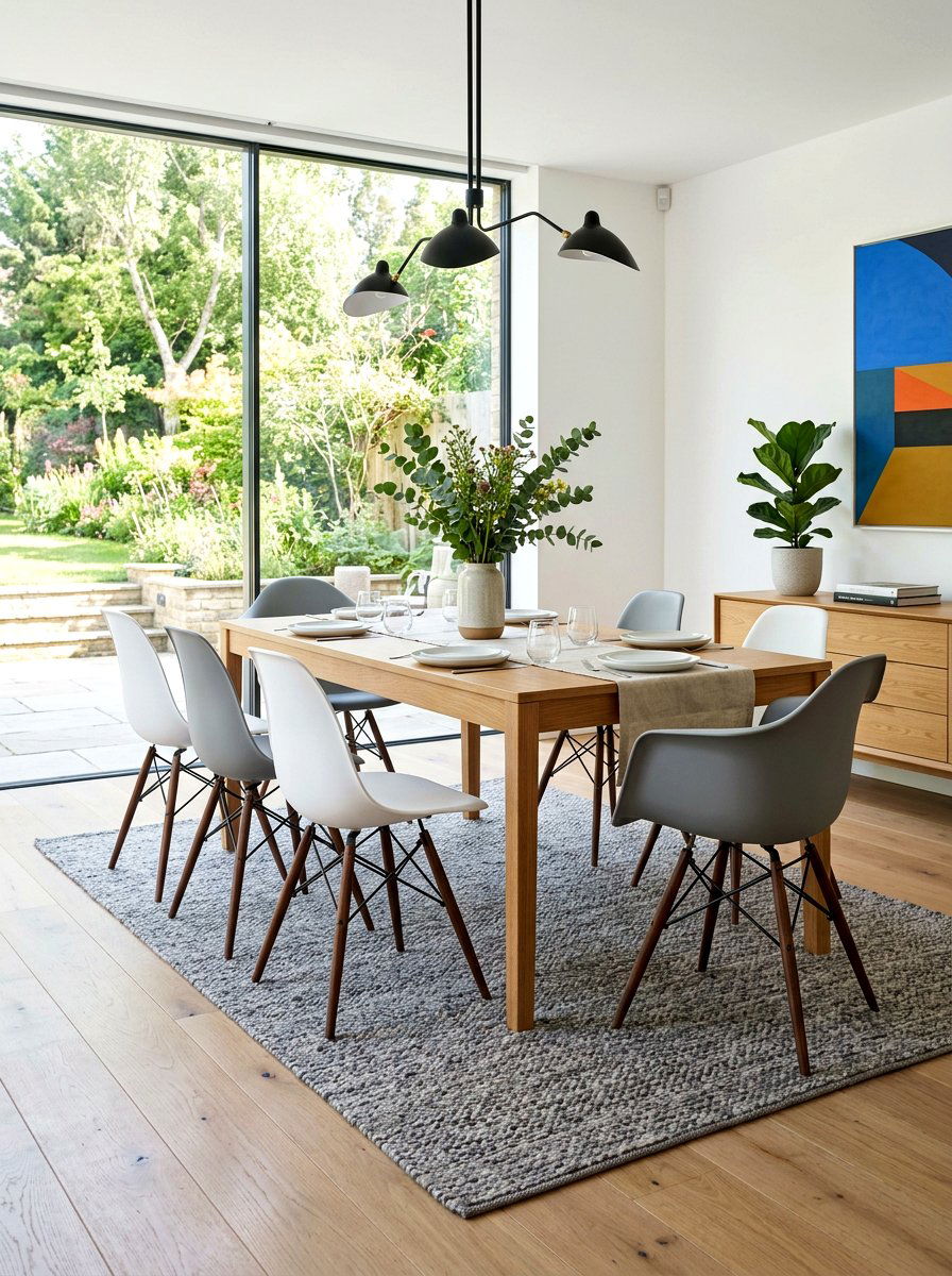 Contemporary Plastic Bucket Chairs - 30 mixed dining seating ideas