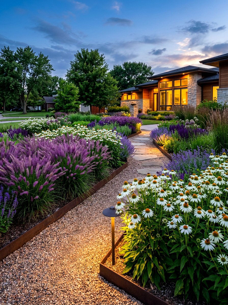 Contemporary Pollinator Garden Design - 30 pollinator border ideas