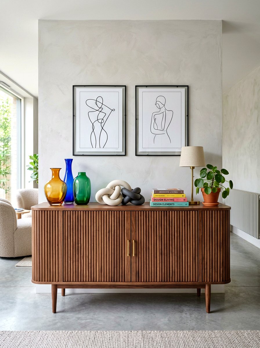 Contemporary Sideboard Vignette - 30 sideboard styling dining ideas