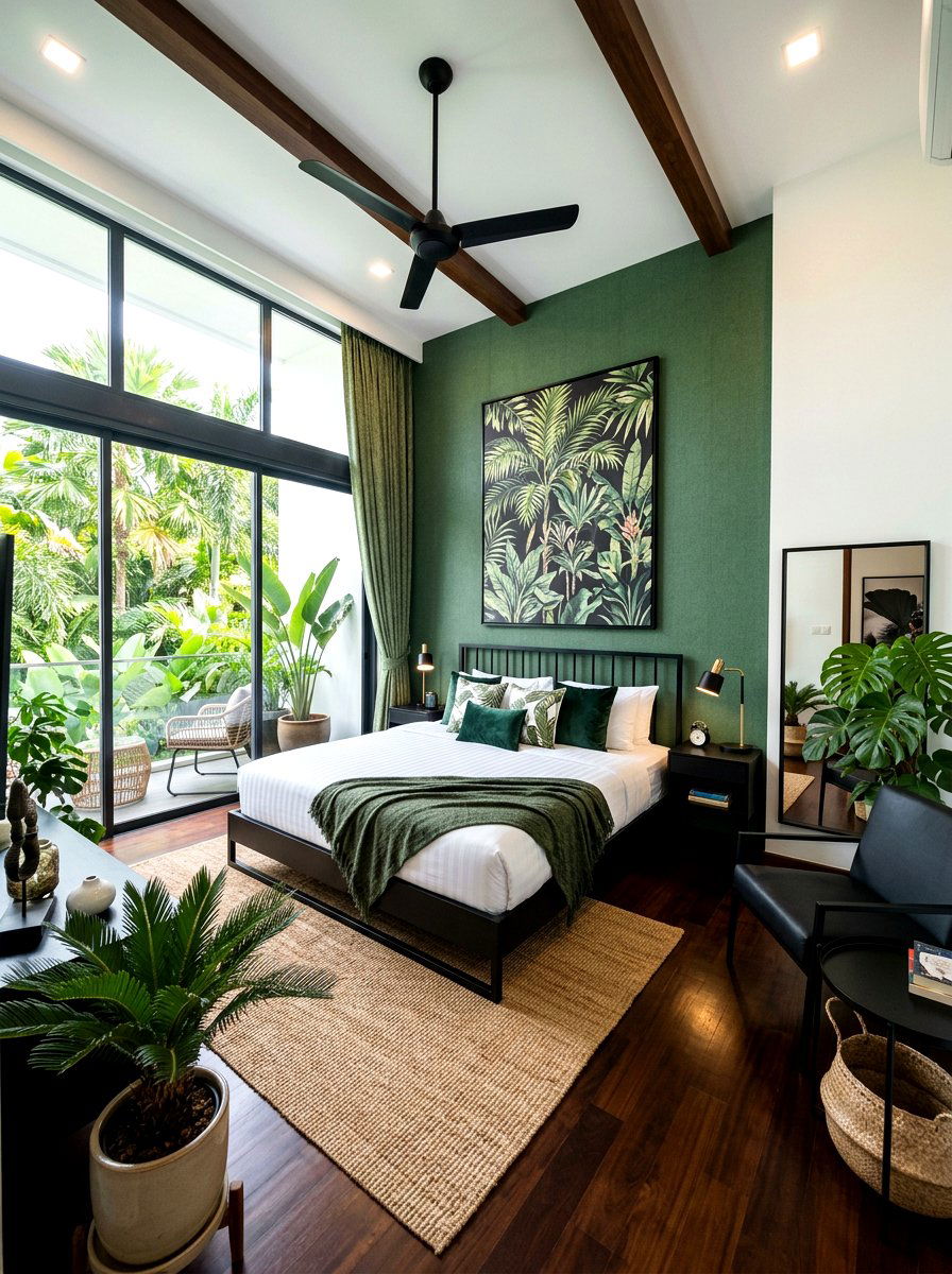 Contemporary Tropical Style - 30 summer bedroom decor ideas