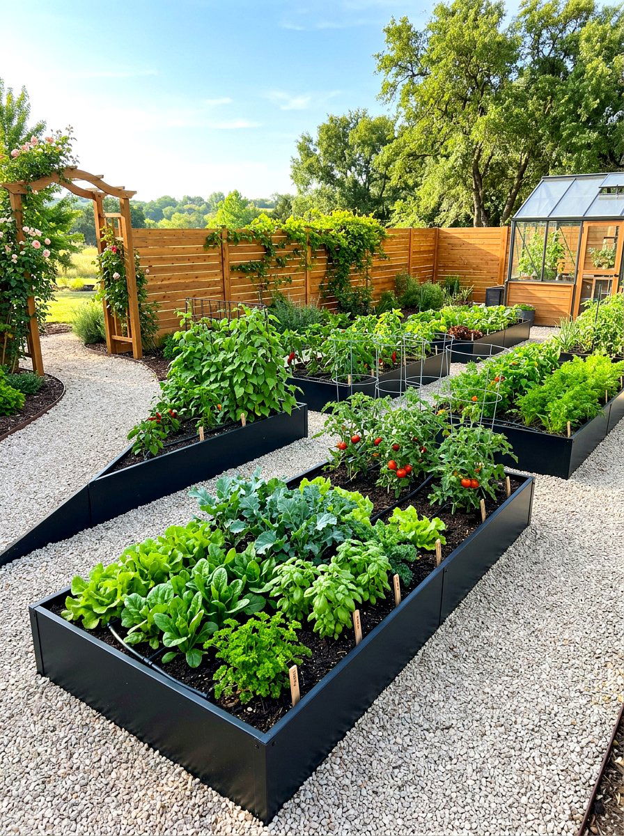 Contemporary Vegetable Patch - 30 modern backyard ideas