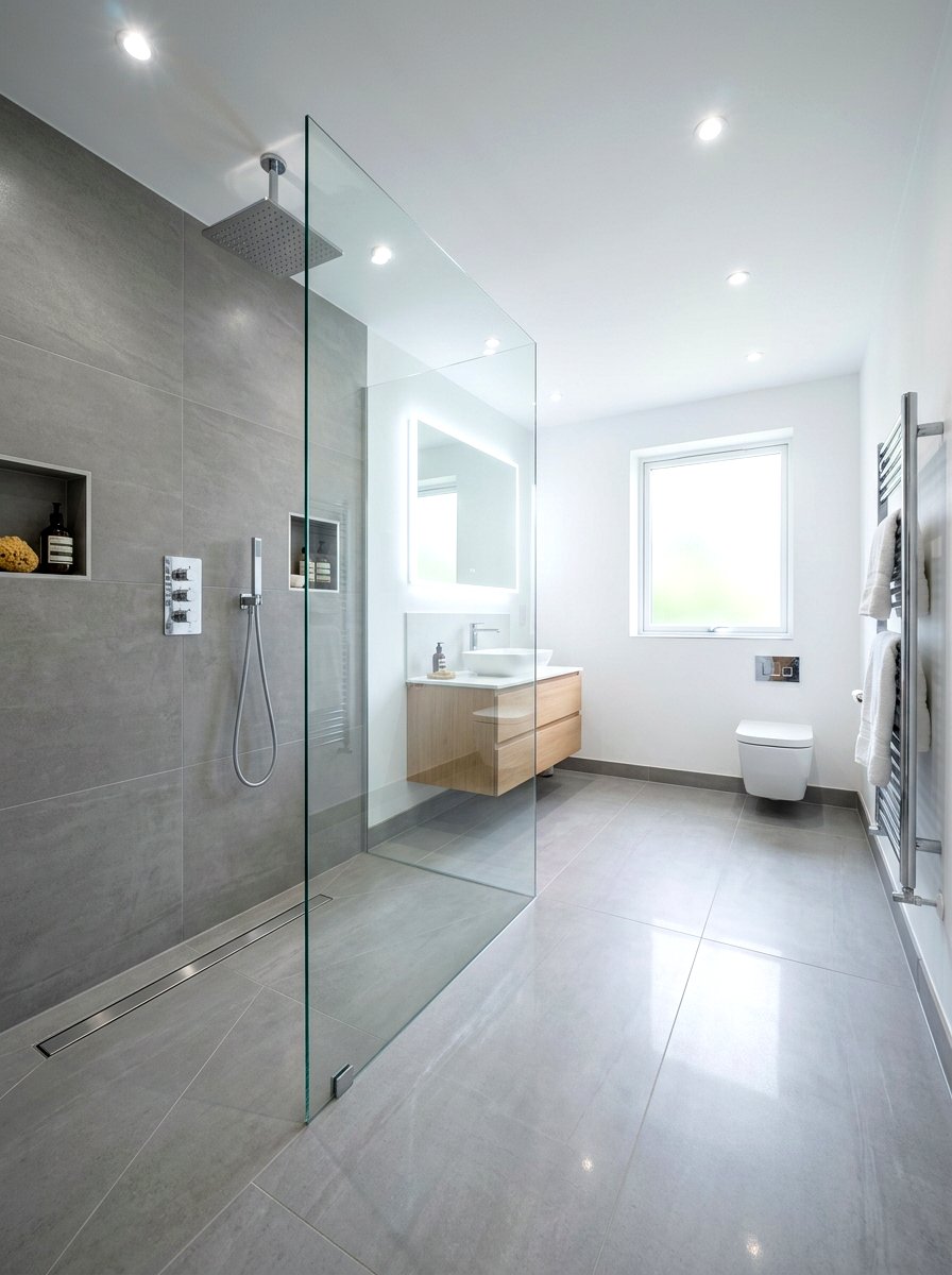 Contemporary Wet Room - 30 spa hotel bathroom ideas